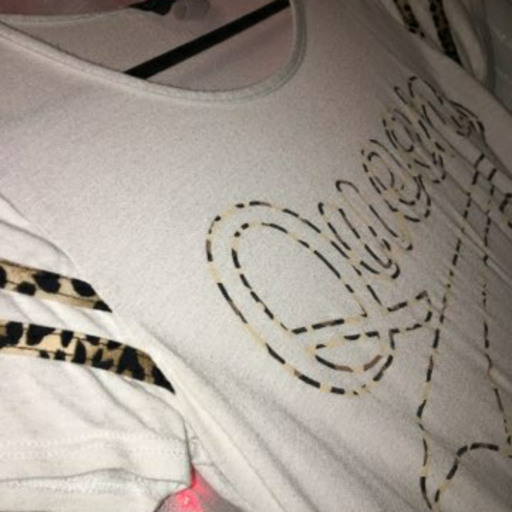 Faded seethru tee with a tie
